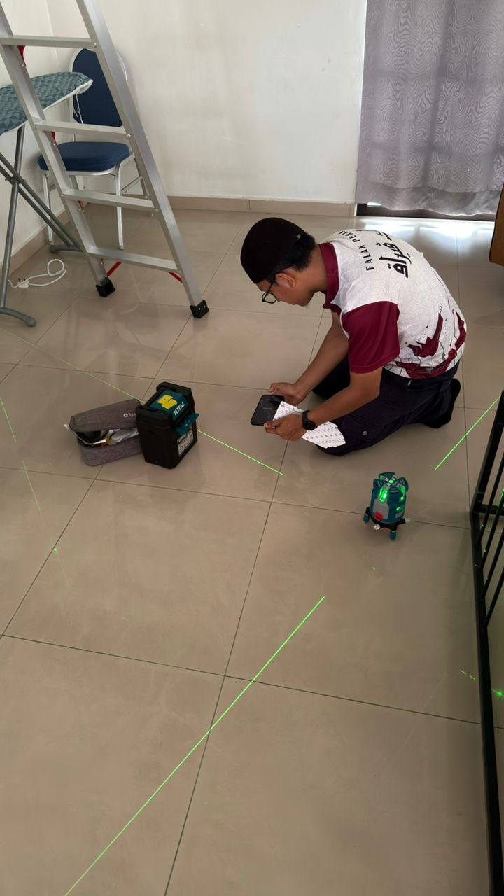 Pengukuran Arah Kiblat di TNB Intergrated Learning Solution (ILSAS), Malim Nawar